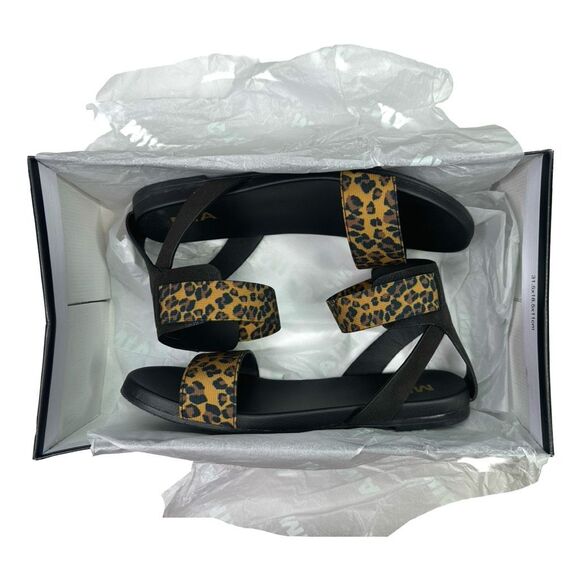 MIA Lydya Leopard Print Elastic Strap Sandals - Size 7 - Picture 9 of 9